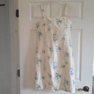 Ann Taylor dress (10 Petite) - above the knee summer floral silk NWT